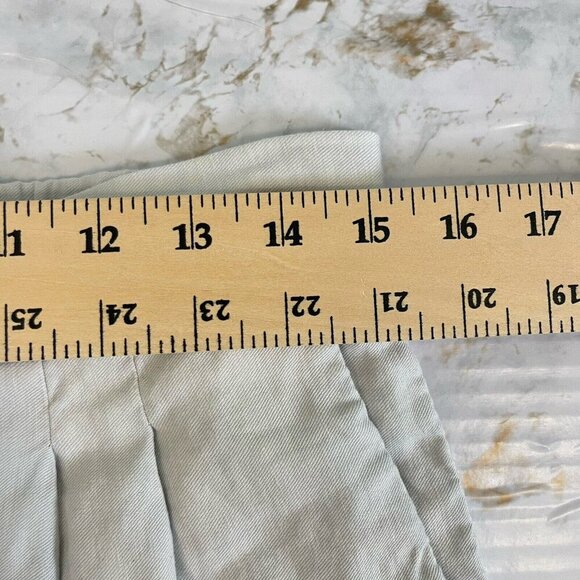 Aritzia Babaton Cohen Pants Cropped Pleated Linen Blend 10 Gray Summer Preppy - Picture 13 of 16